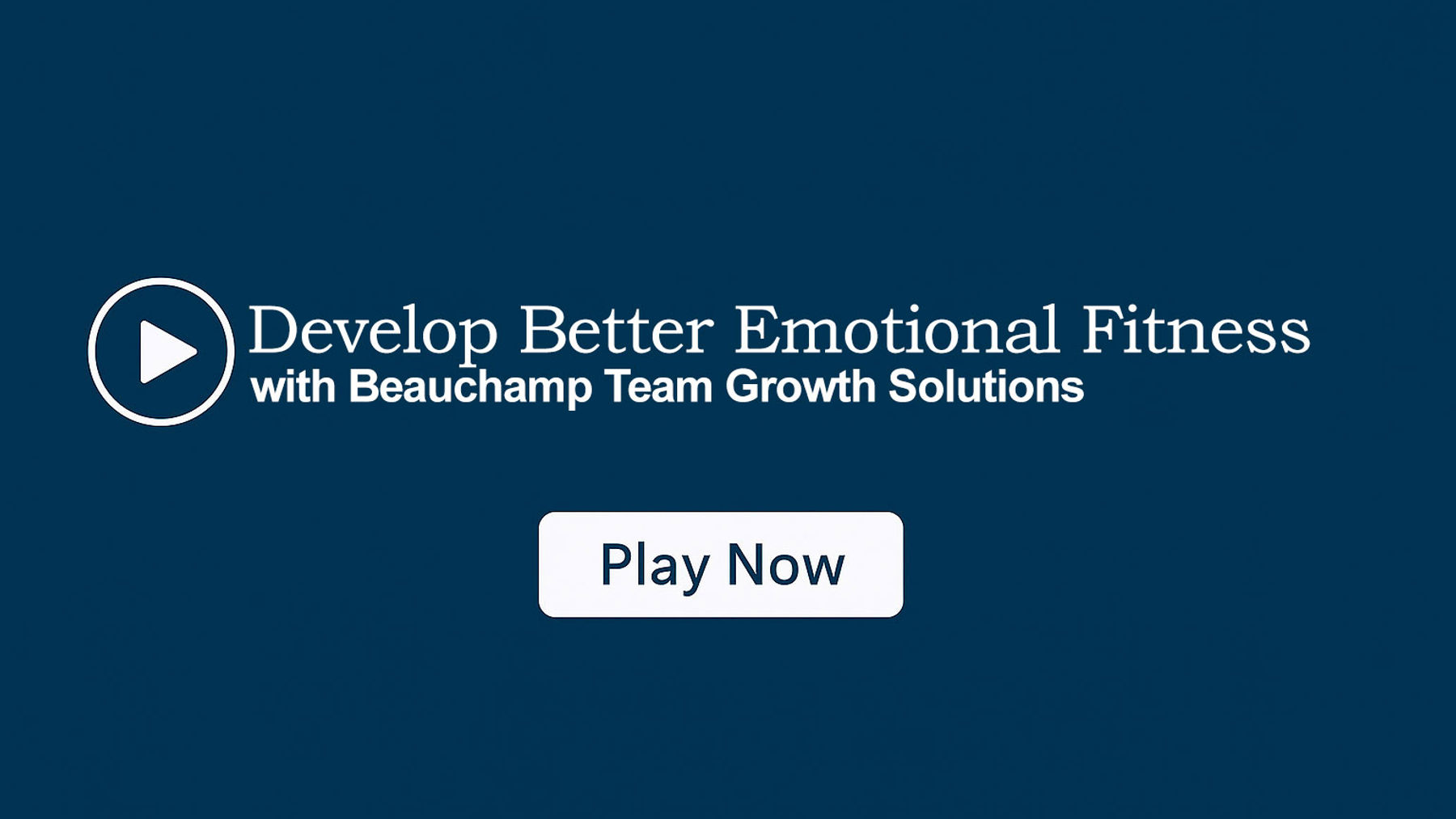 Develop Better Emotional Fitness